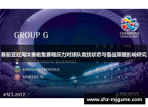赛前亚冠淘汰赛密集赛程压力对球队竞技状态与备战策略影响研究